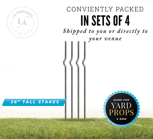 Beefy Lawn Stakes for displaying outside + Accessories
