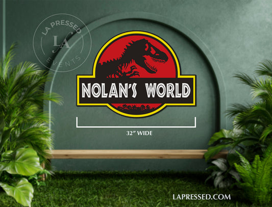 Jurassic - Dinosaur Personalized Name Sign