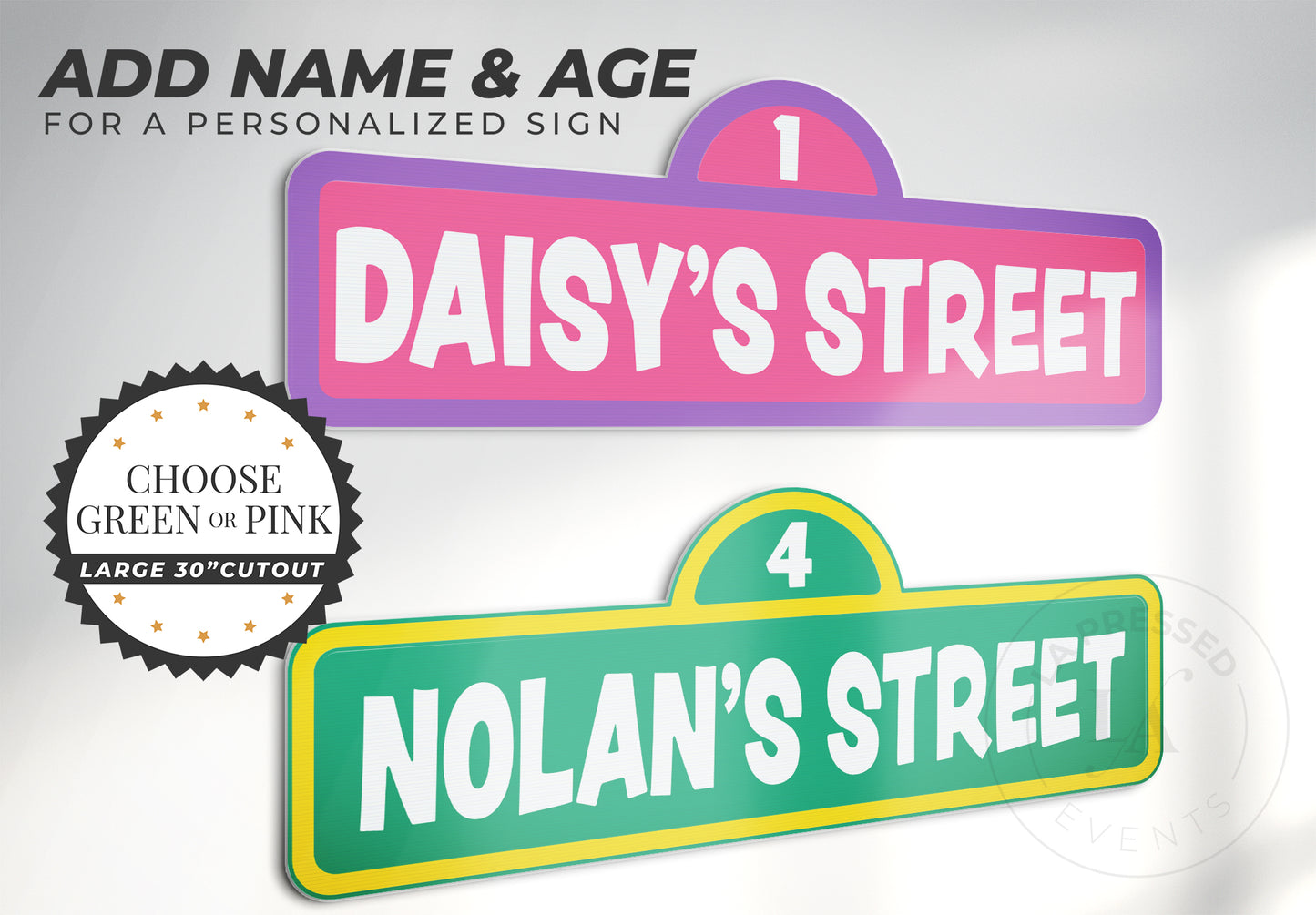 Sesame Sign & Character Props
