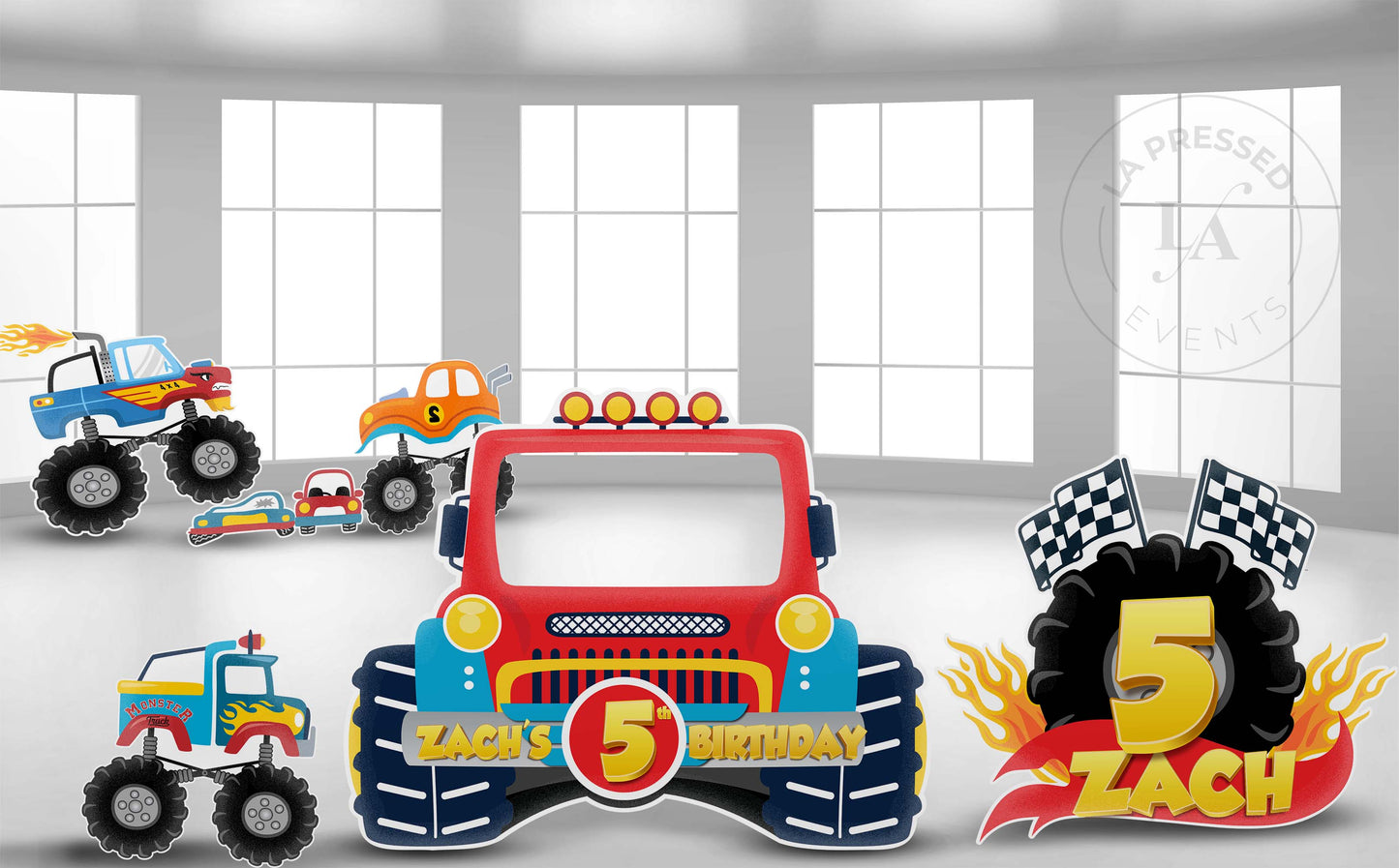 Monster Truck Photo Booth Cutout