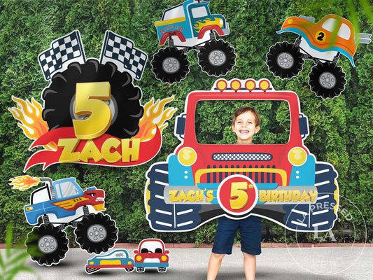 Monster Truck Photo Booth Cutout