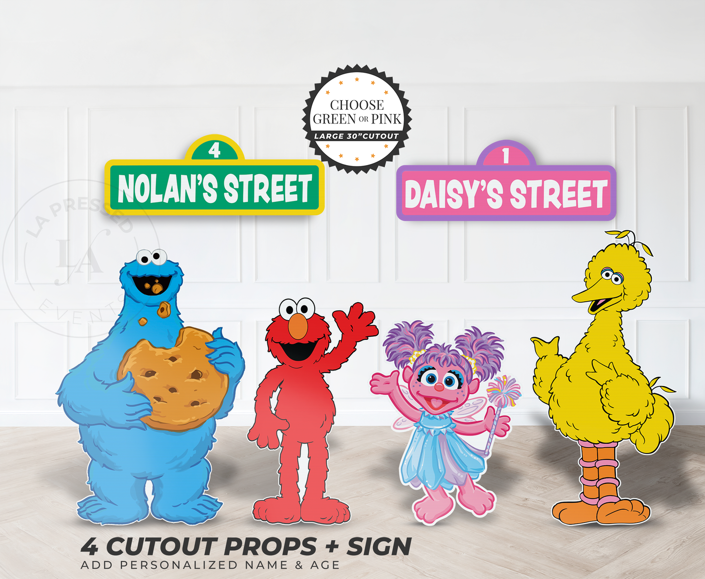 Sesame Sign & Character Props