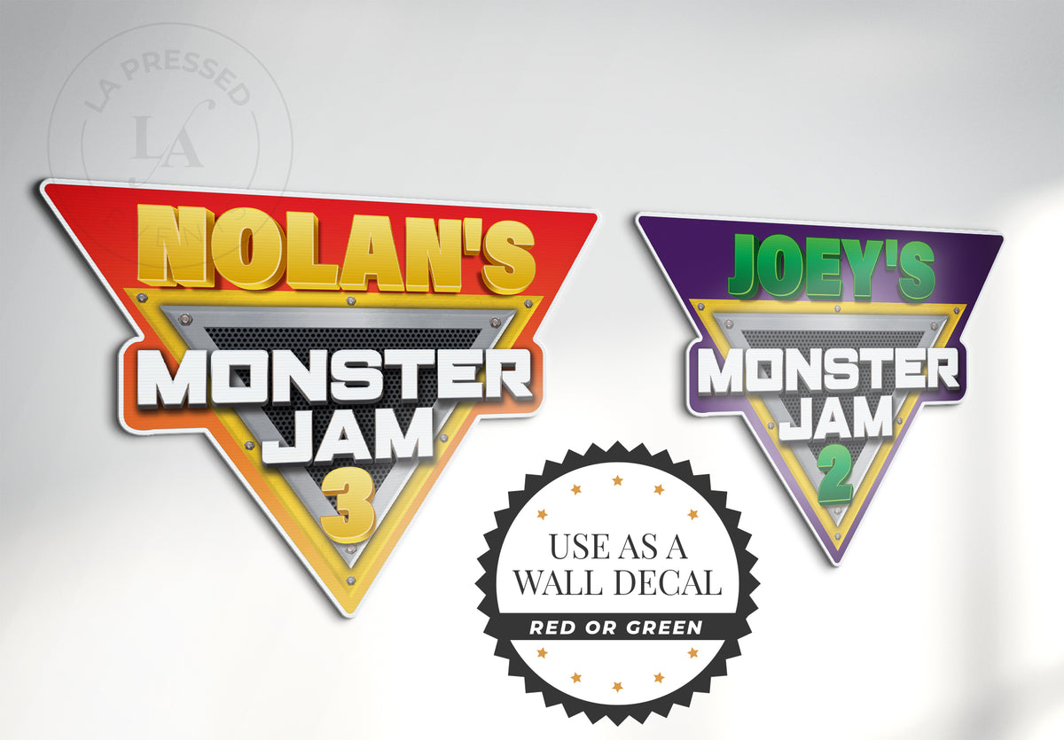 Monster Truck Birthday Cutouts – LA PRESSED