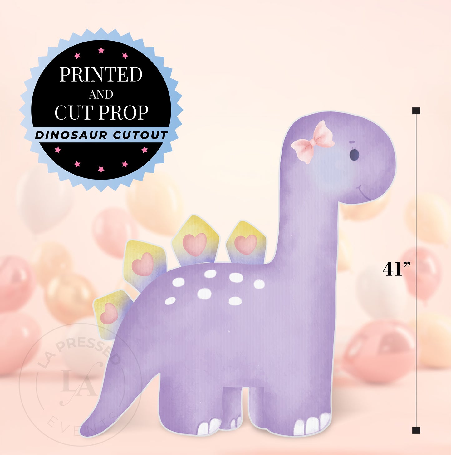 Pastel Dinosaur Birthday Party Backdrop Decoration Prop