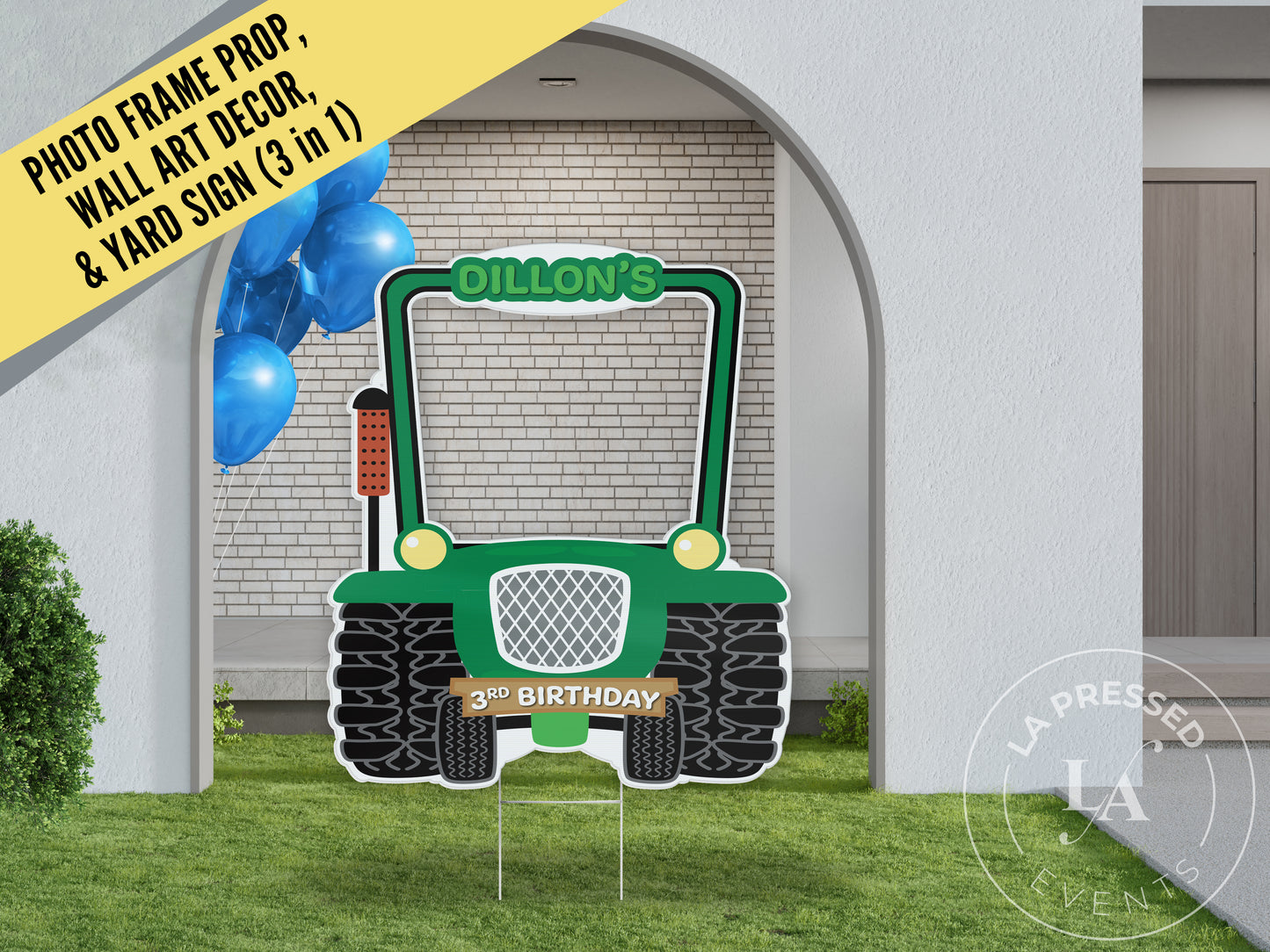 Tractor Farm Theme Birthday Party Prop