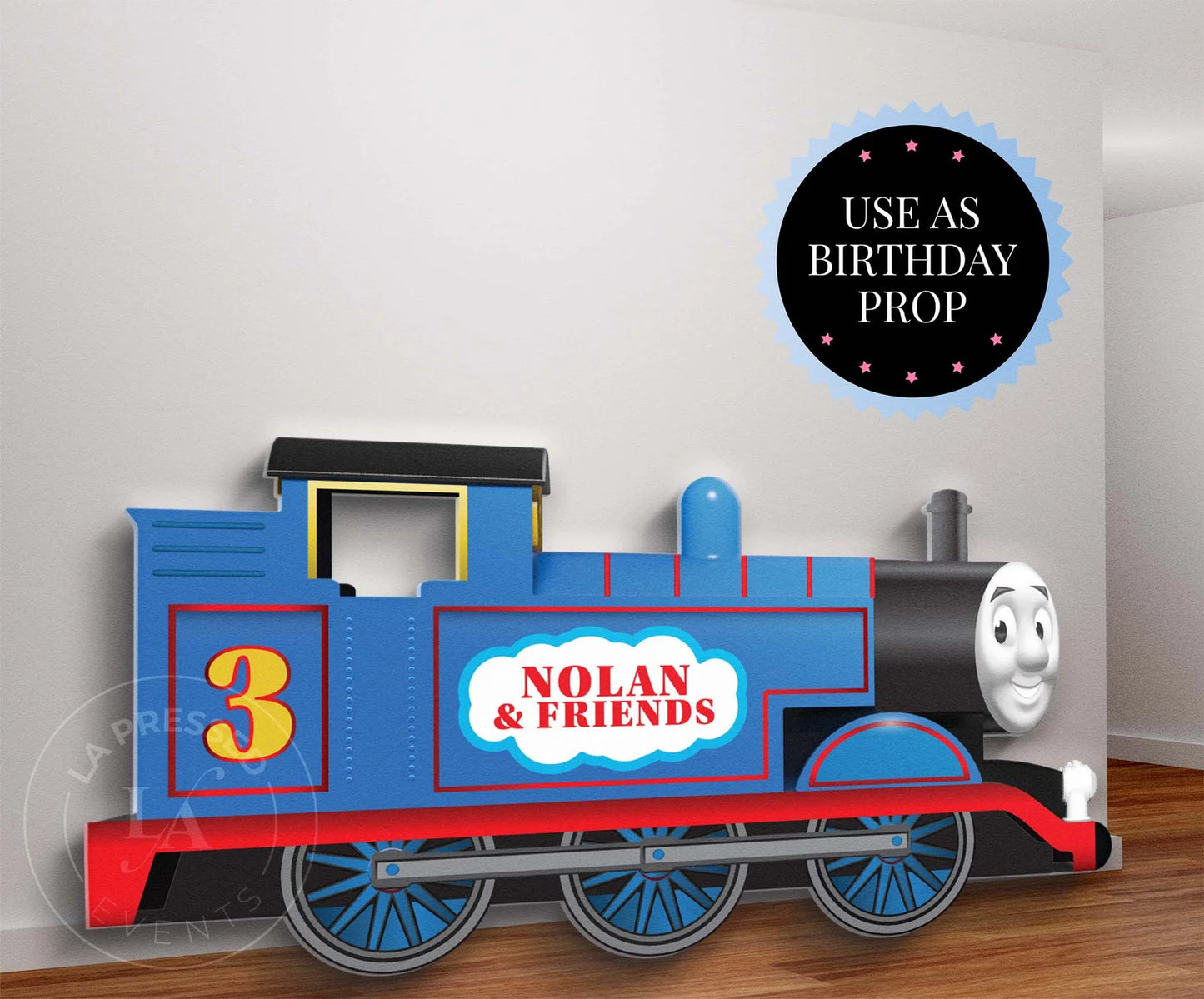 Giant Blue Train & Friends Birthday Party Cutout